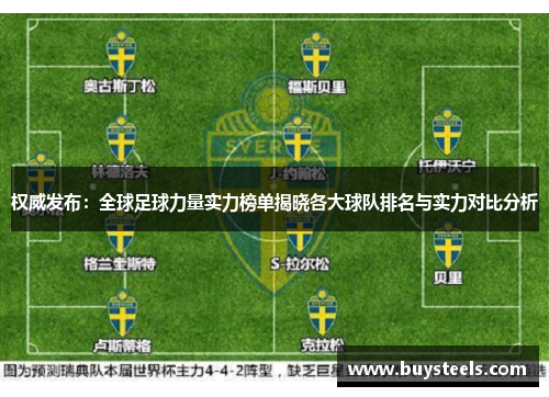 权威发布：全球足球力量实力榜单揭晓各大球队排名与实力对比分析